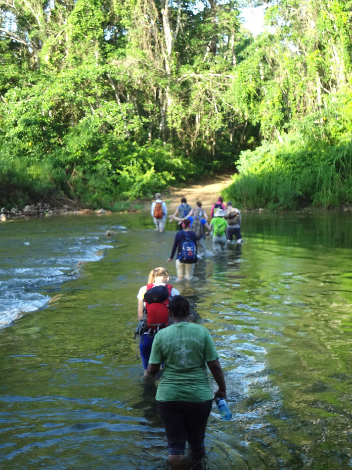 University of the Cumberlands beginning their hike.