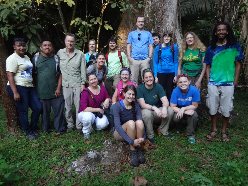 Dr. Stewart Skeate and students from Lees-McRae College during their 2014 field course
