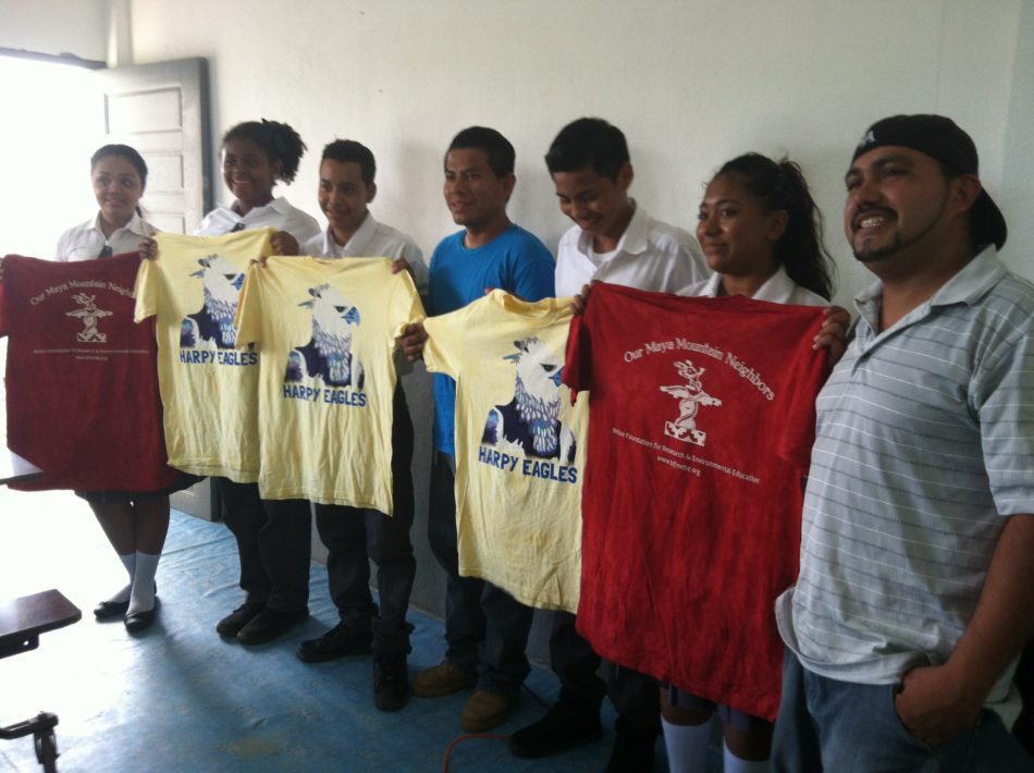 Liberato Pop and William Garcia pose with students at Julian Cho High School after a film showing in 2015