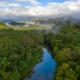 Cinematic photograph of the Maya Mountains and Bladen River